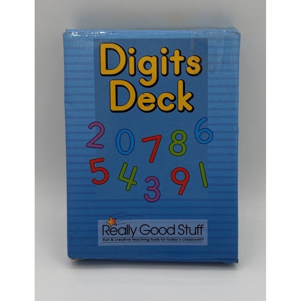 Digits Deck By Really Good Stuff. Teaching Tools For The Classroom. 40 Cards